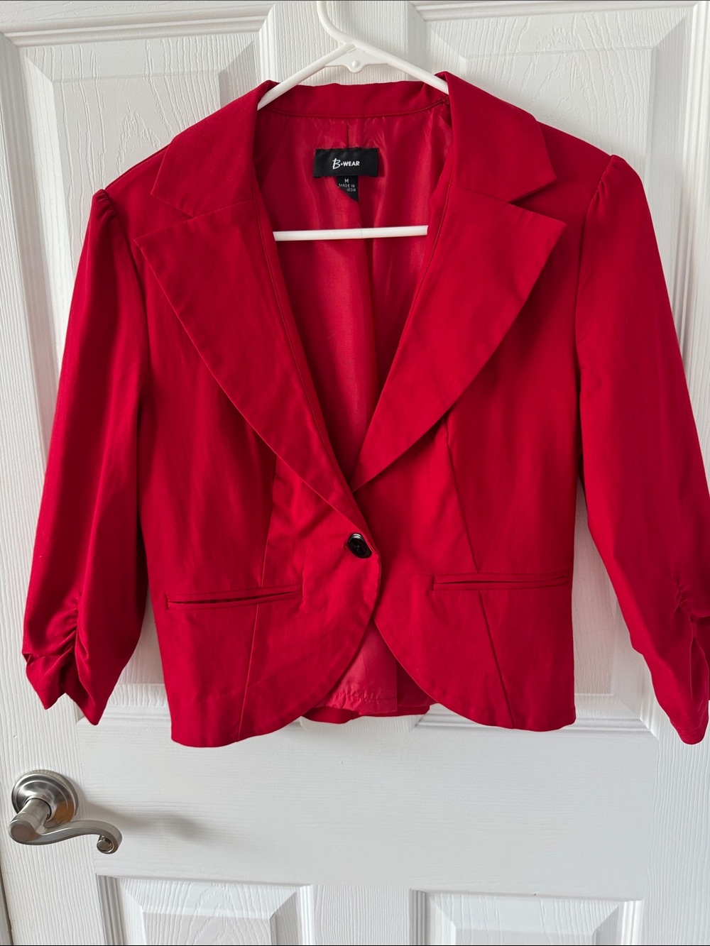 B Darlin Bright Red Tailored Blazer